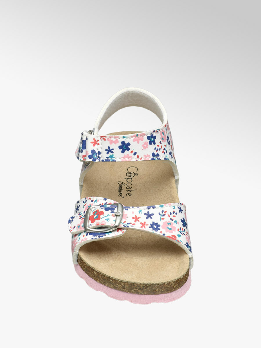 floral footbed sandals